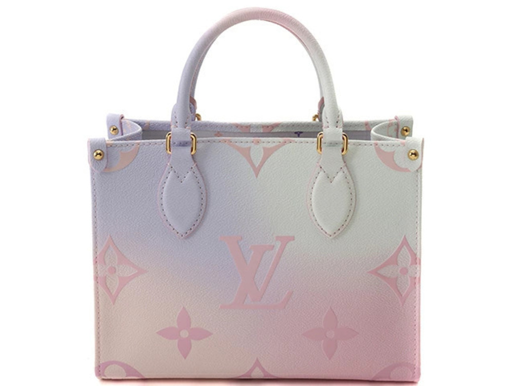 LOUIS VUITTON On The Go Shoulder Bag Monogram Sunrise Pastel